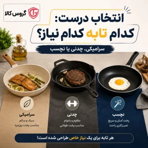 انتخاب درست: کدام تابه، کدام نیاز؟ | گروس کالا