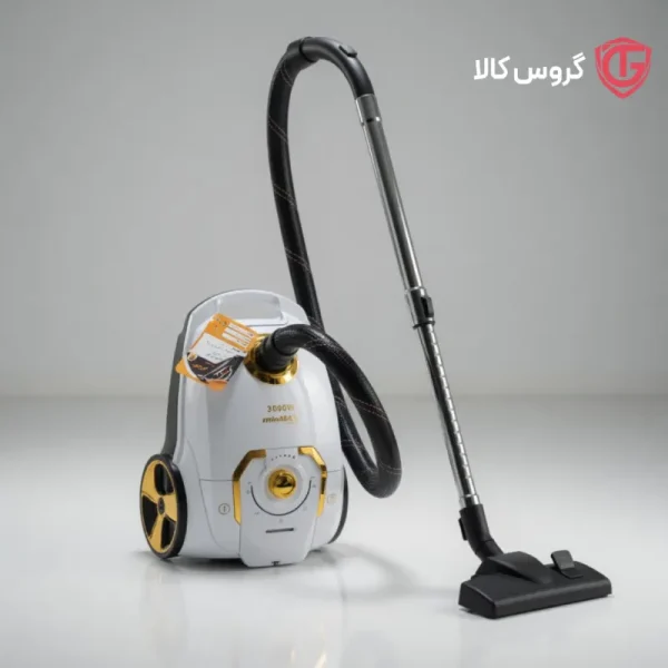 خرید جارو برقی مین مکس مدل 8806 - جاروبرقی 3000 وات سفید طلایی گروس کالا