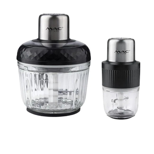 خردکن و آسیاب دوکاره مک استایلر mc-889 با کاسه شیشه ای 1.5 لیتری